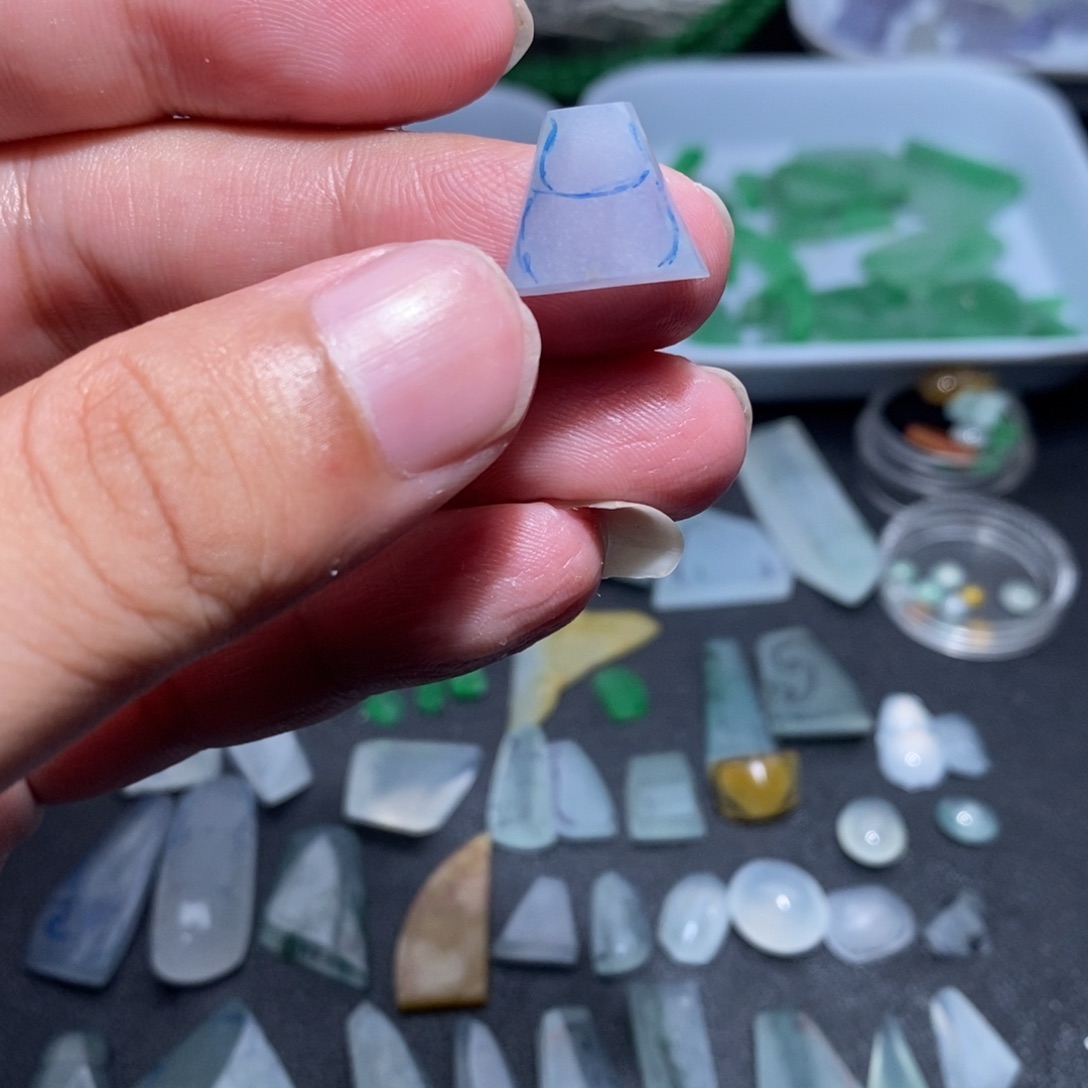 未镶嵌定制翡翠葫芦爱心包工