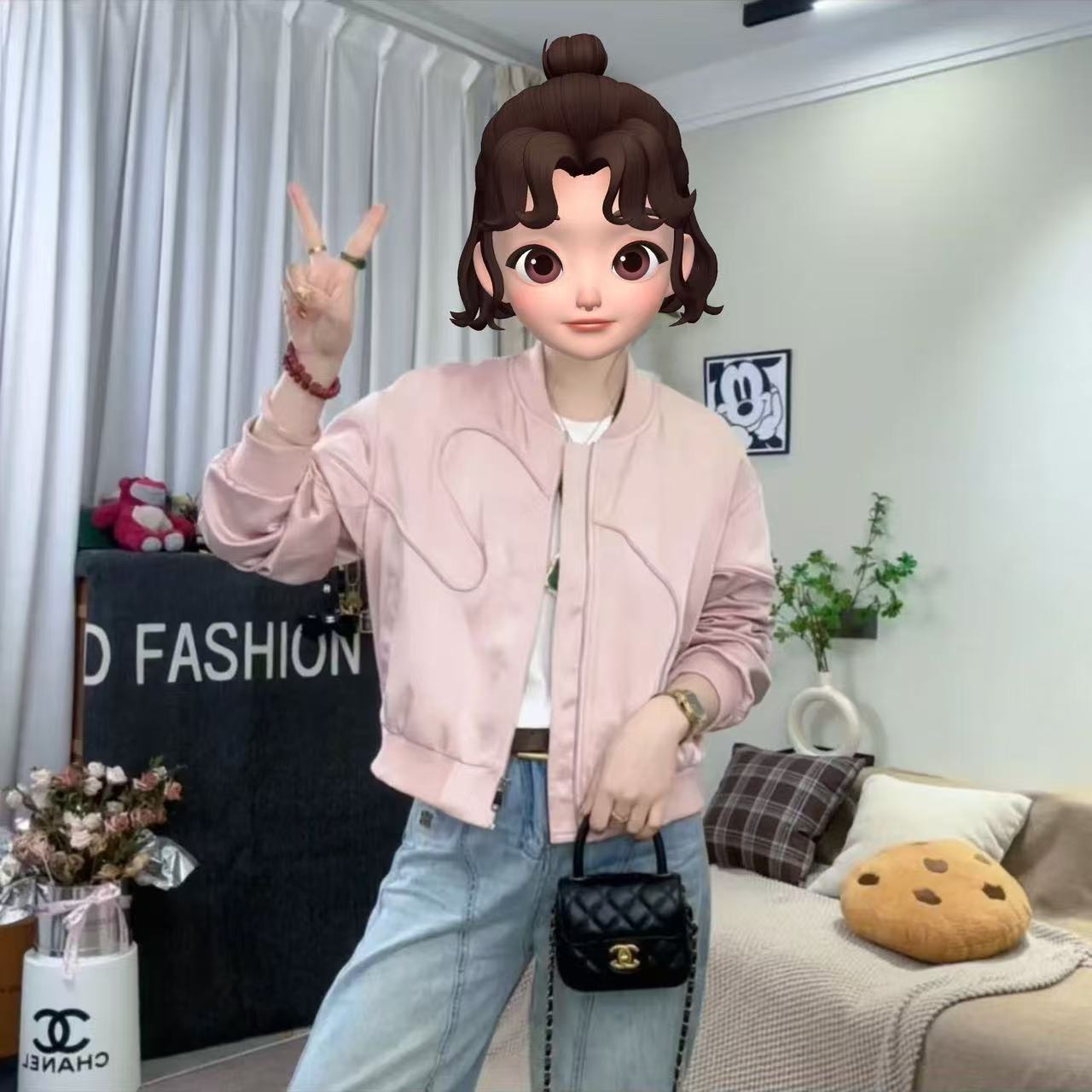 【茶芙巷】秋季新款休闲百搭上衣女短款宽松外套秋季女外套【YLL】
