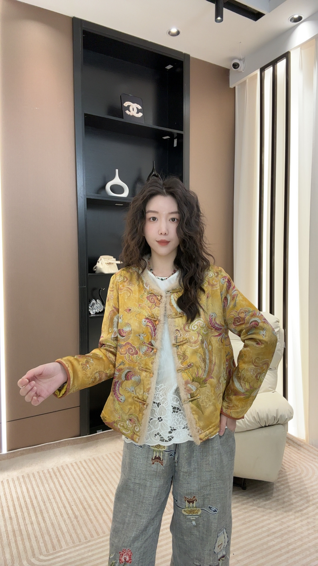 【米朵家】秋冬加棉气质时尚国风女装外套 19270 