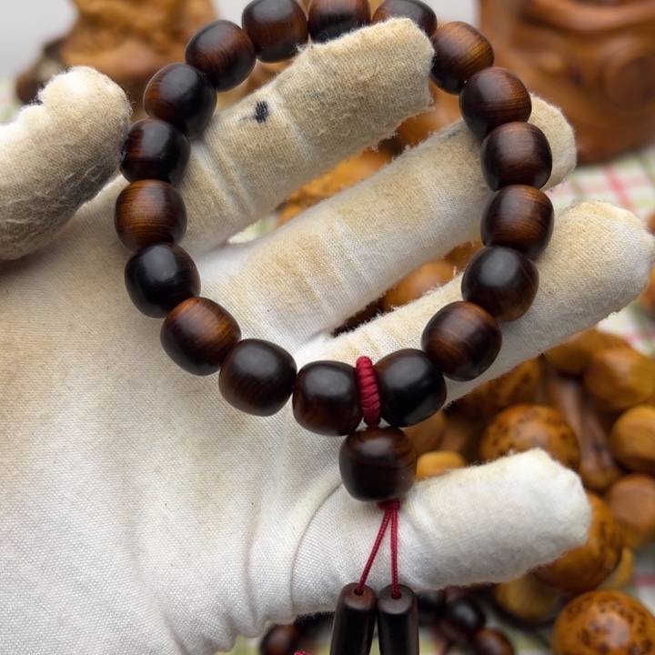 柏木（崖柏）陈化老料手串把件 12/13