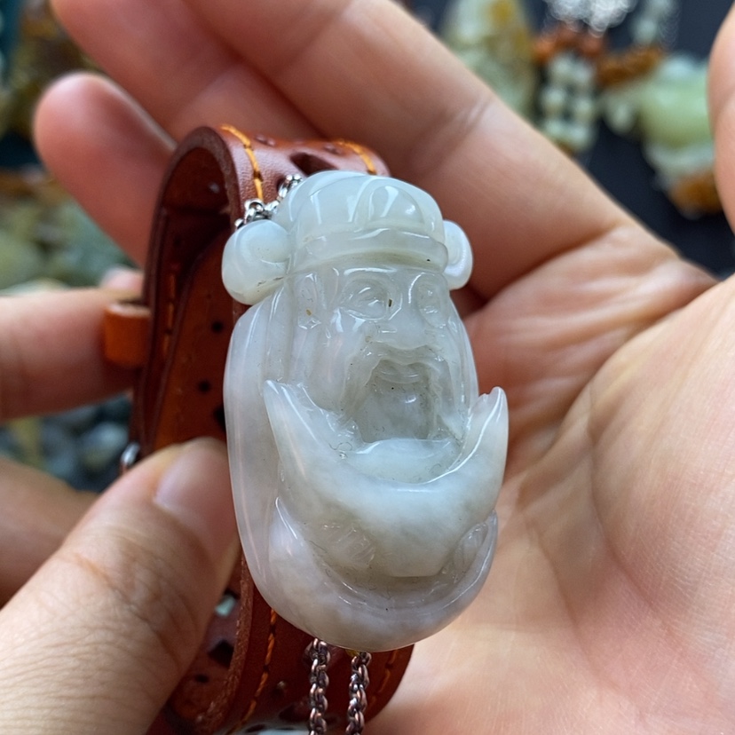 【闪购商品】蛇纹石玉手牌未镶嵌