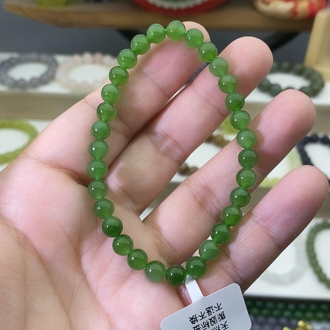 和田玉未镶嵌手链