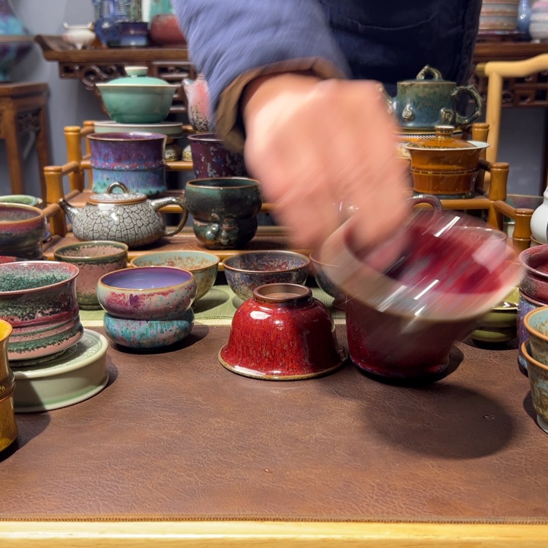 枫***秋钧瓷的制作工艺和工艺都