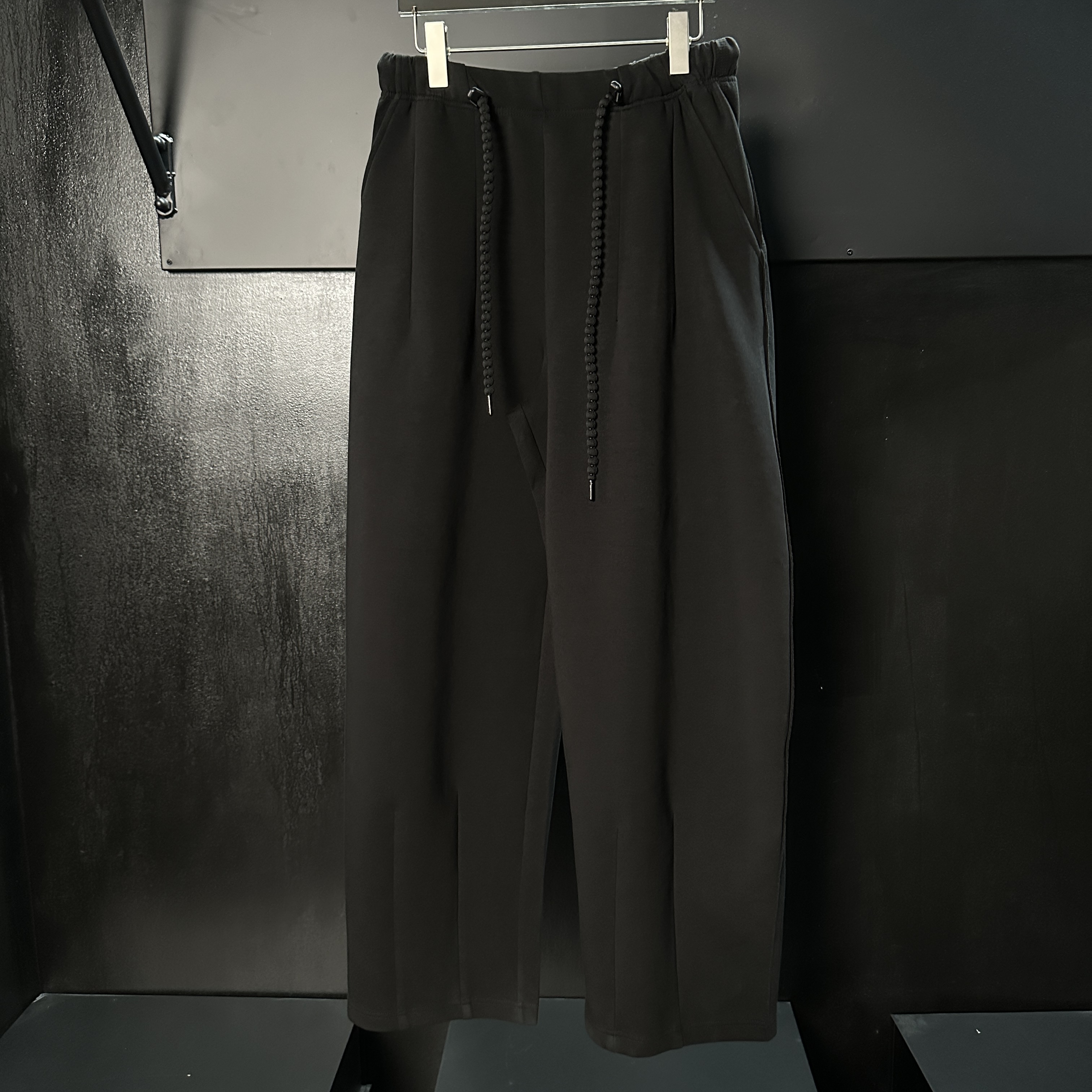 【CLFEERIN】美式阔版弯刀裤秋冬宽松直筒运动裤子休闲重磅卫裤男