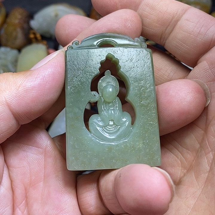 和田玉吊坠(不含链)未镶嵌