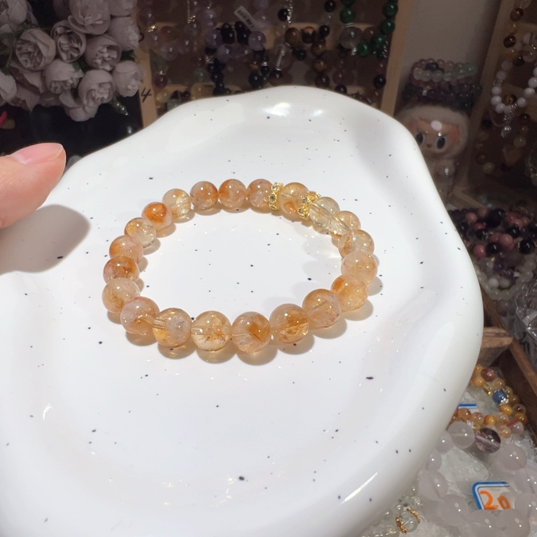 水晶手绳未镶嵌黄塔晶