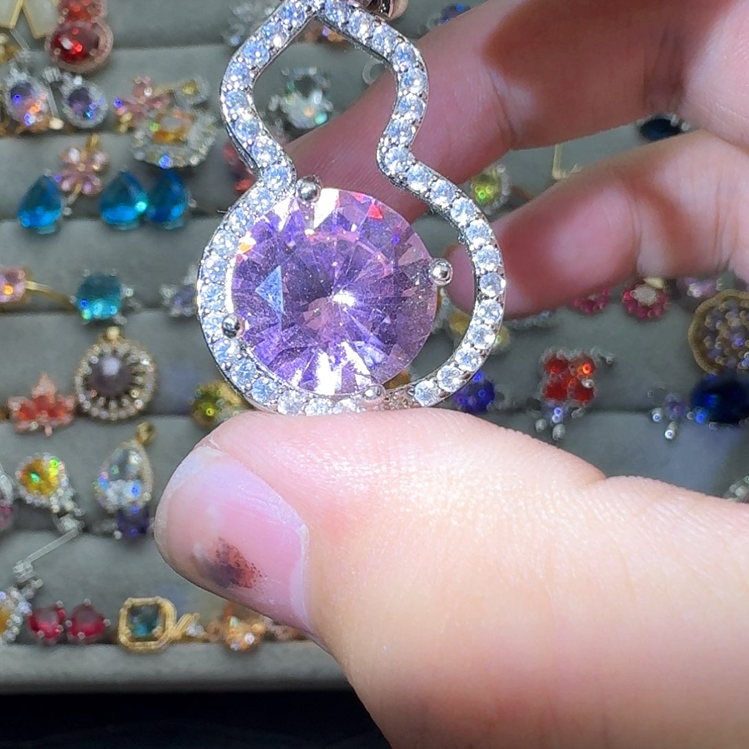 托帕石戒指银S925镶嵌