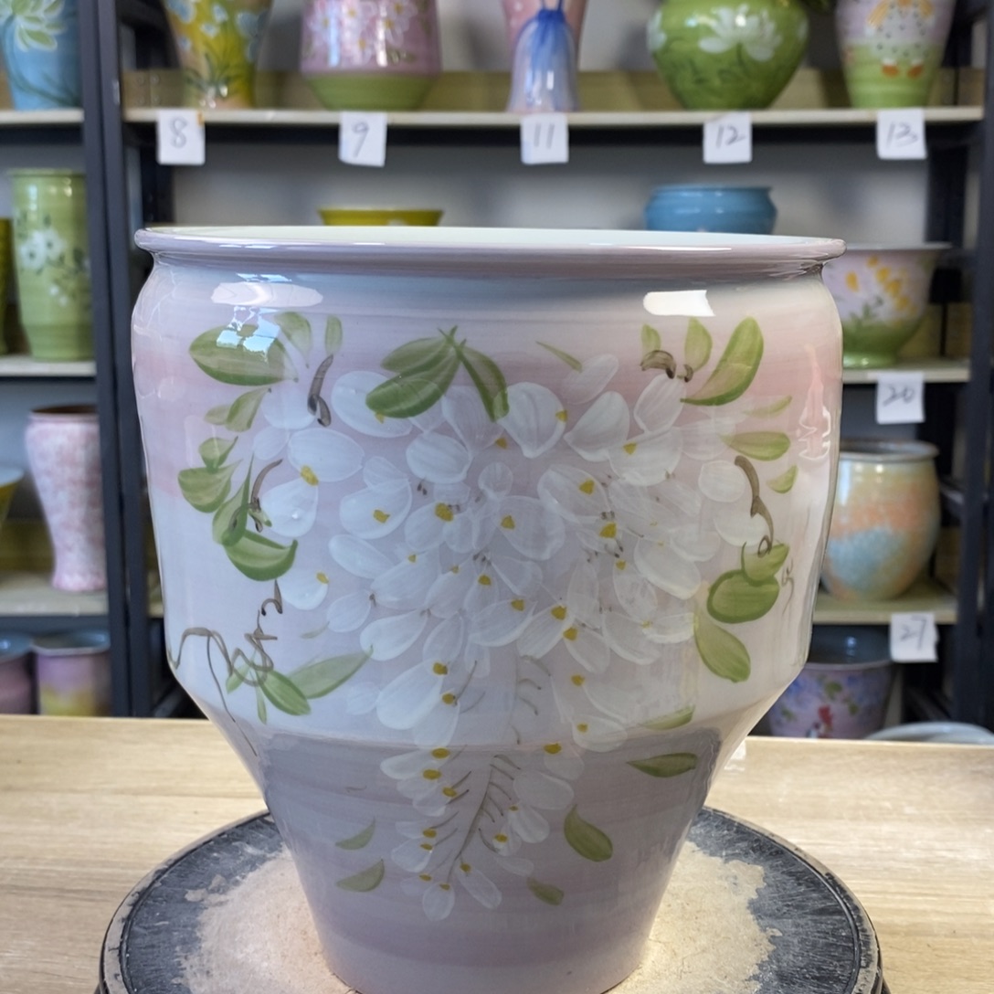 景德镇手工手绘花盆