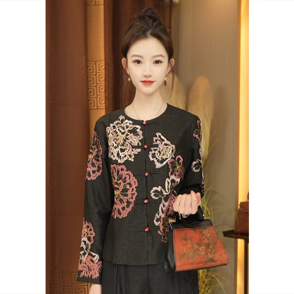 【林典】新中式高端重磅桑蚕丝外套0202