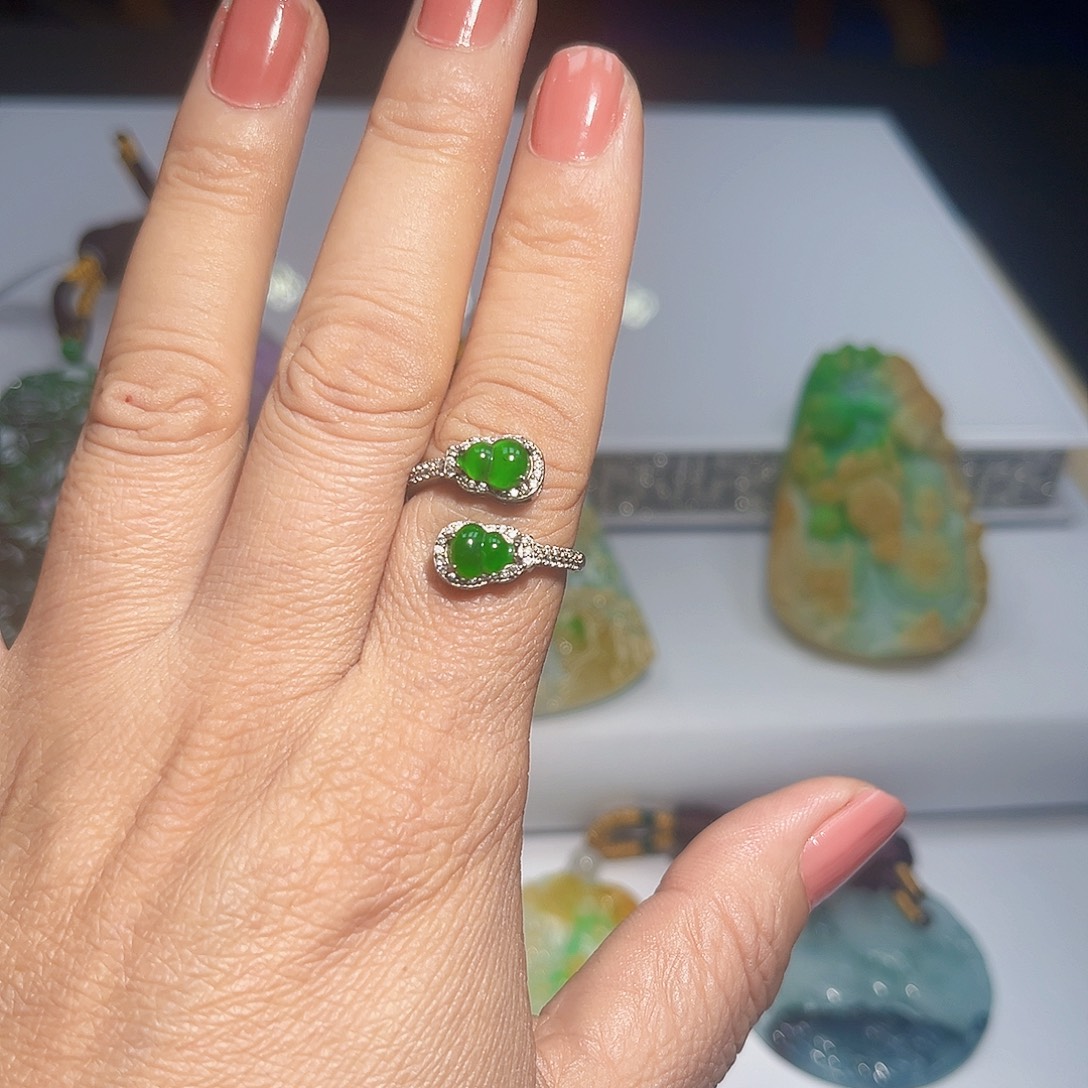 翡翠合金戒指戒指