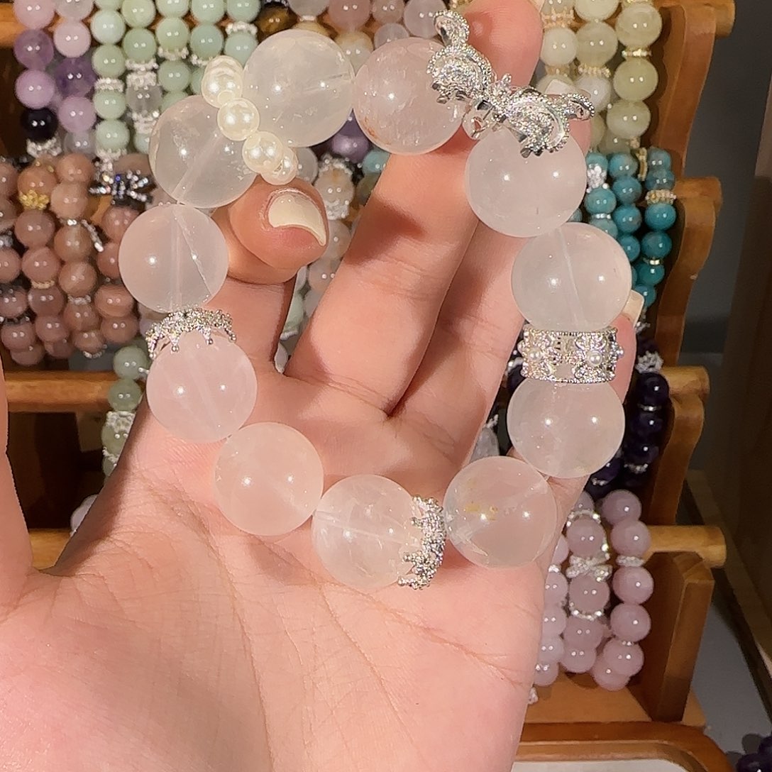 烟晶手链未镶嵌哈哈