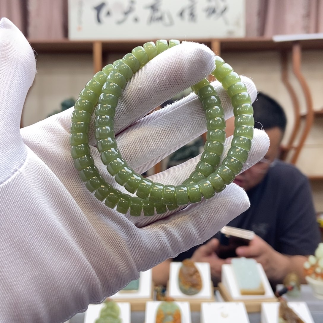 和田玉未镶嵌手链（多样性发一件