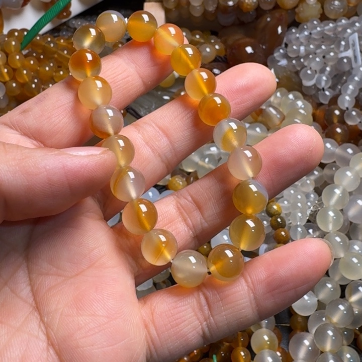 玛瑙/玉髓未镶嵌手链0016……