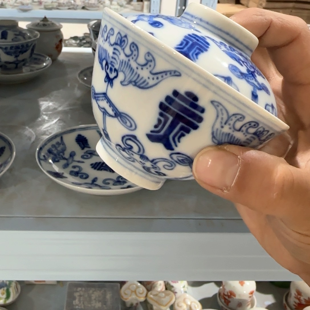 瓷片摆件手绘瓷器全部处理了吧