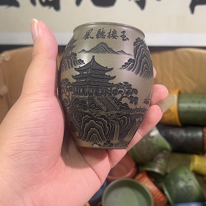 茶杯紫砂全手工紫砂主人杯