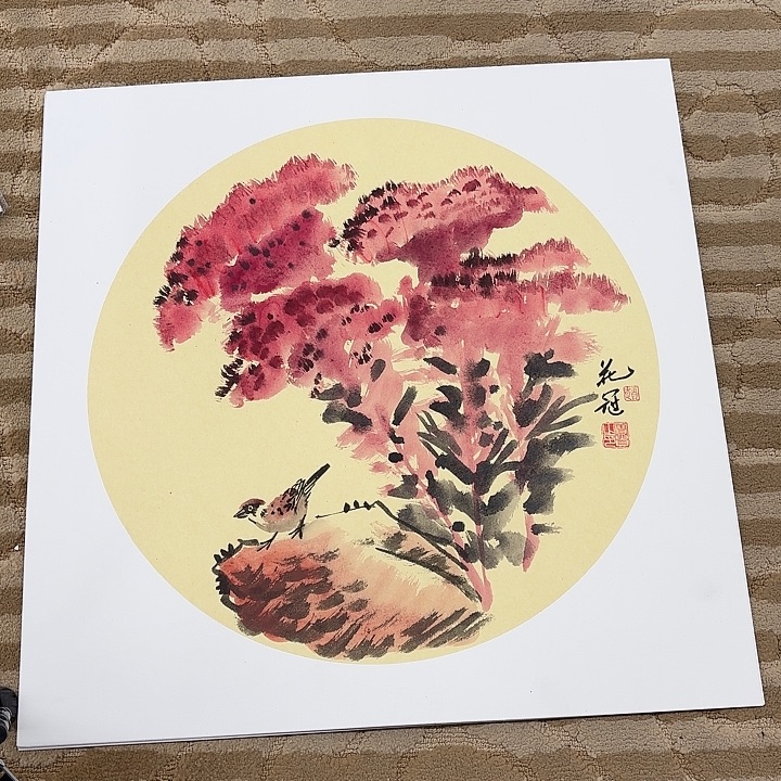 国画花鸟的故事和50.50