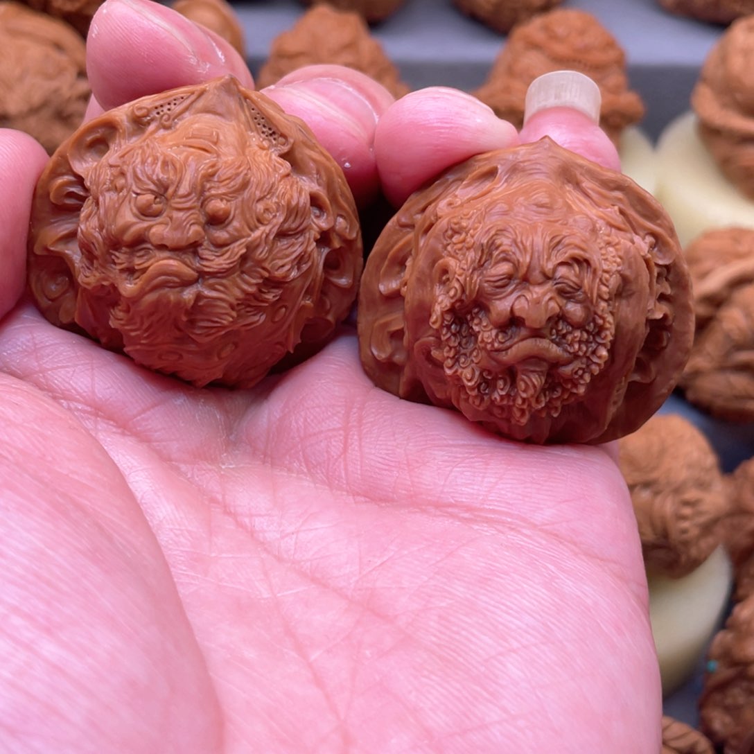 核桃手串/手链君**玉佛道双修