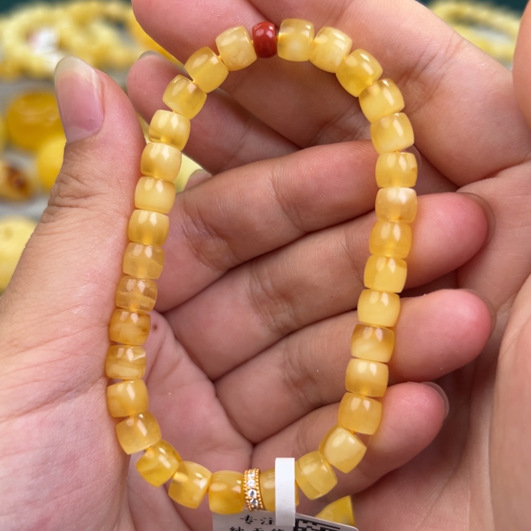 未镶嵌琥珀手链蜜蜡