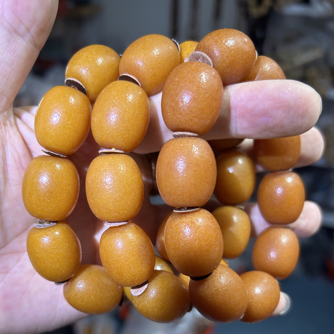 【质检发货】 18mm橘皮枣珠手串多样性发其一