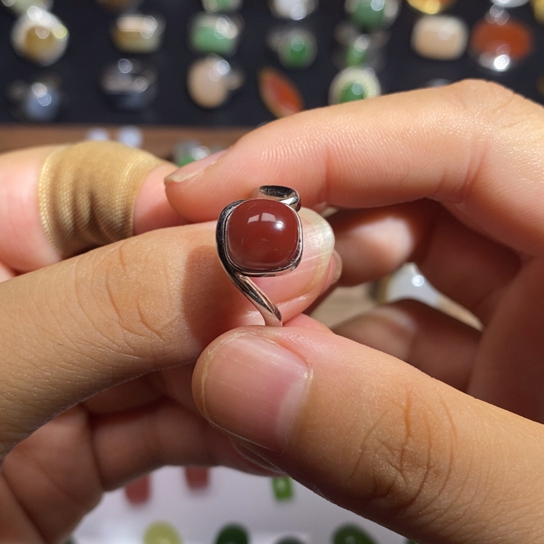 和田玉银S925镀金镶嵌颈饰