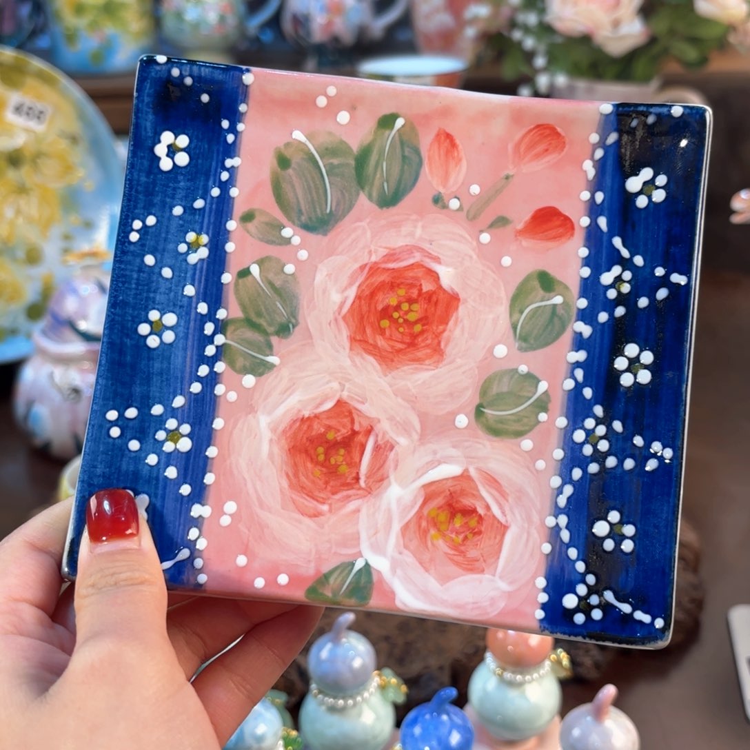 果****娜景德镇手绘高温釉下彩陶瓷茶具 