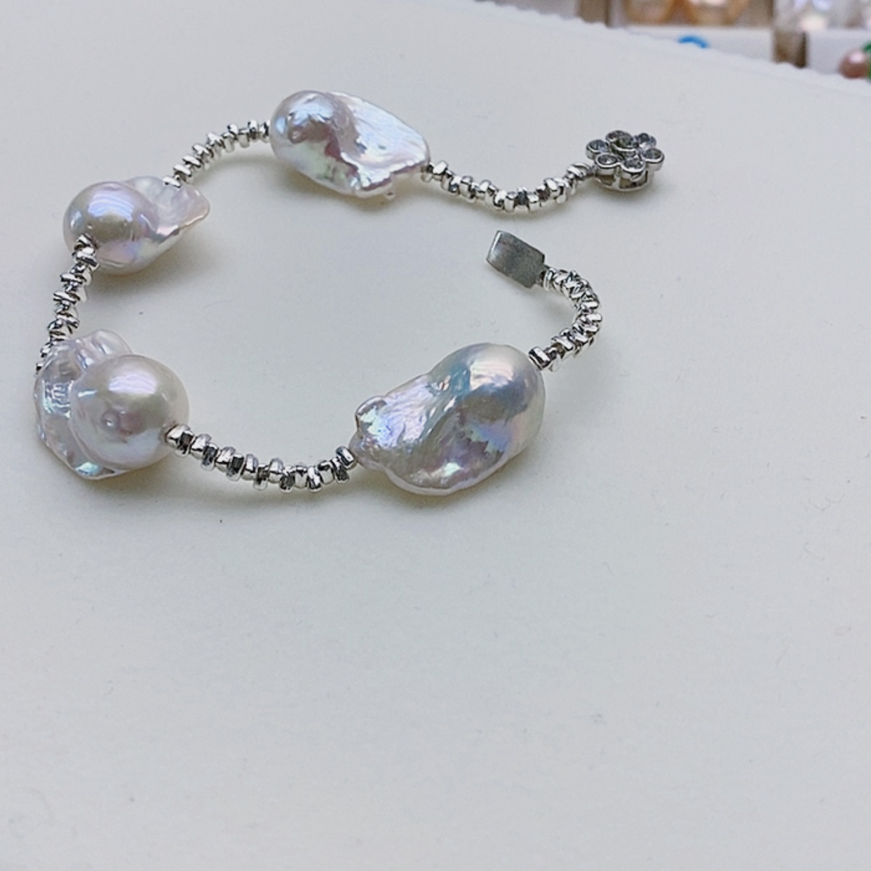 【闪购商品】淡水珍珠耳饰银S925镶嵌