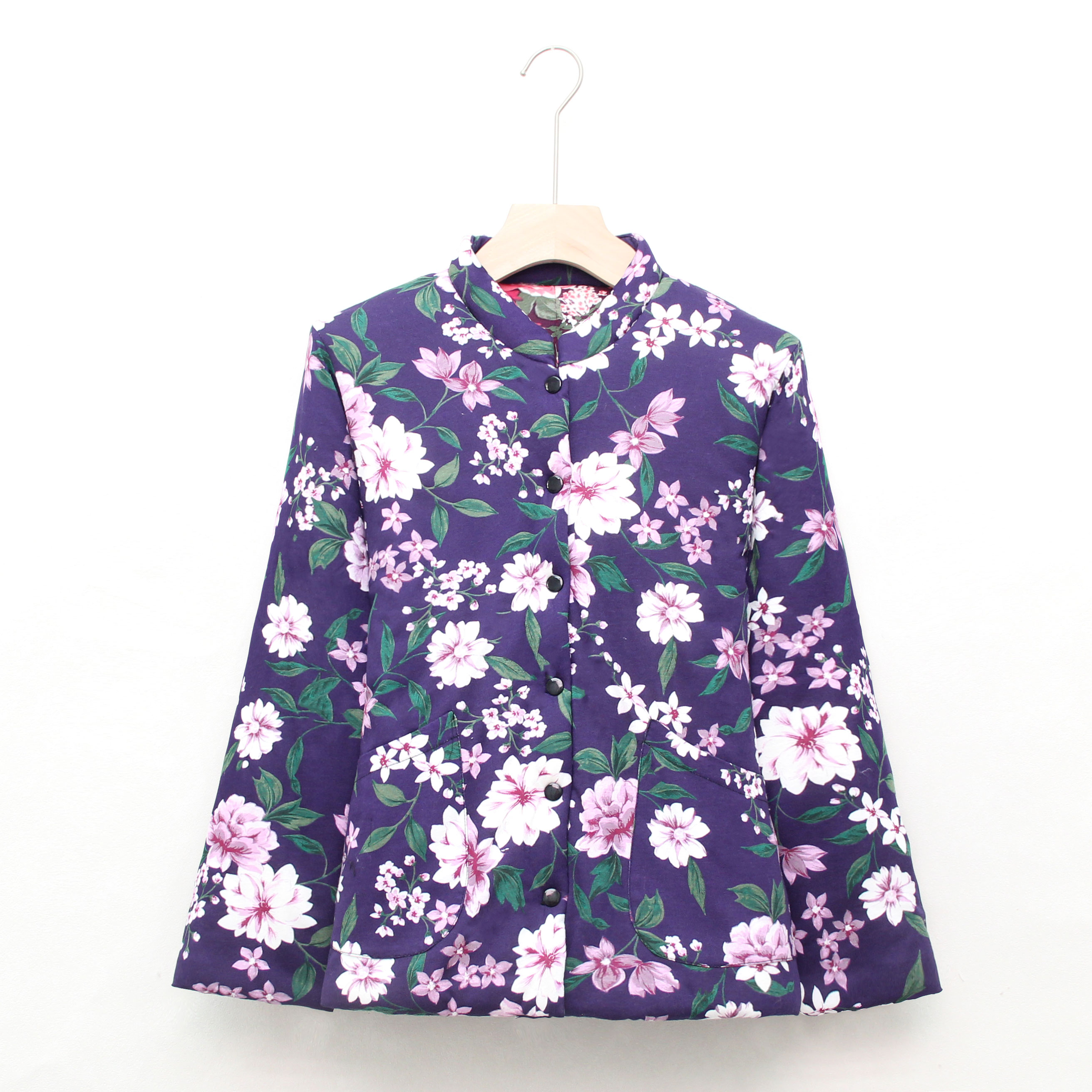 『牵牛花』纯棉新疆冬季棉花棉上衣外套棉服女士短棉袄外穿家居