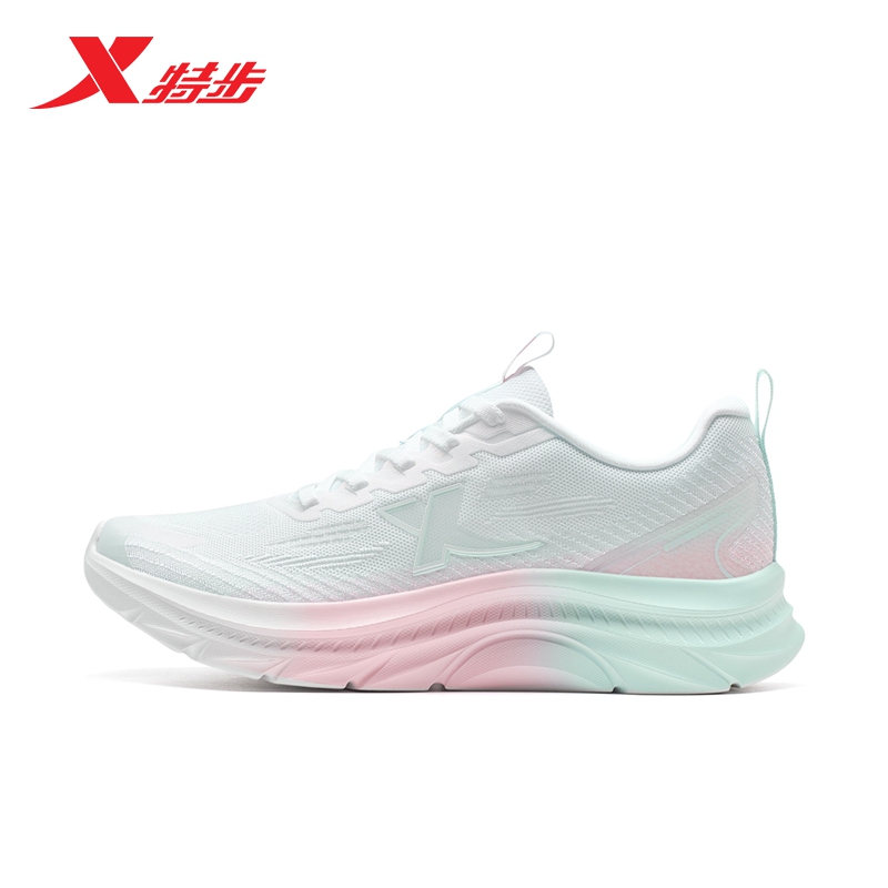 特步跑鞋女子运动休闲鞋透气轻便防滑耐磨回弹跳绳健身运动跑步鞋