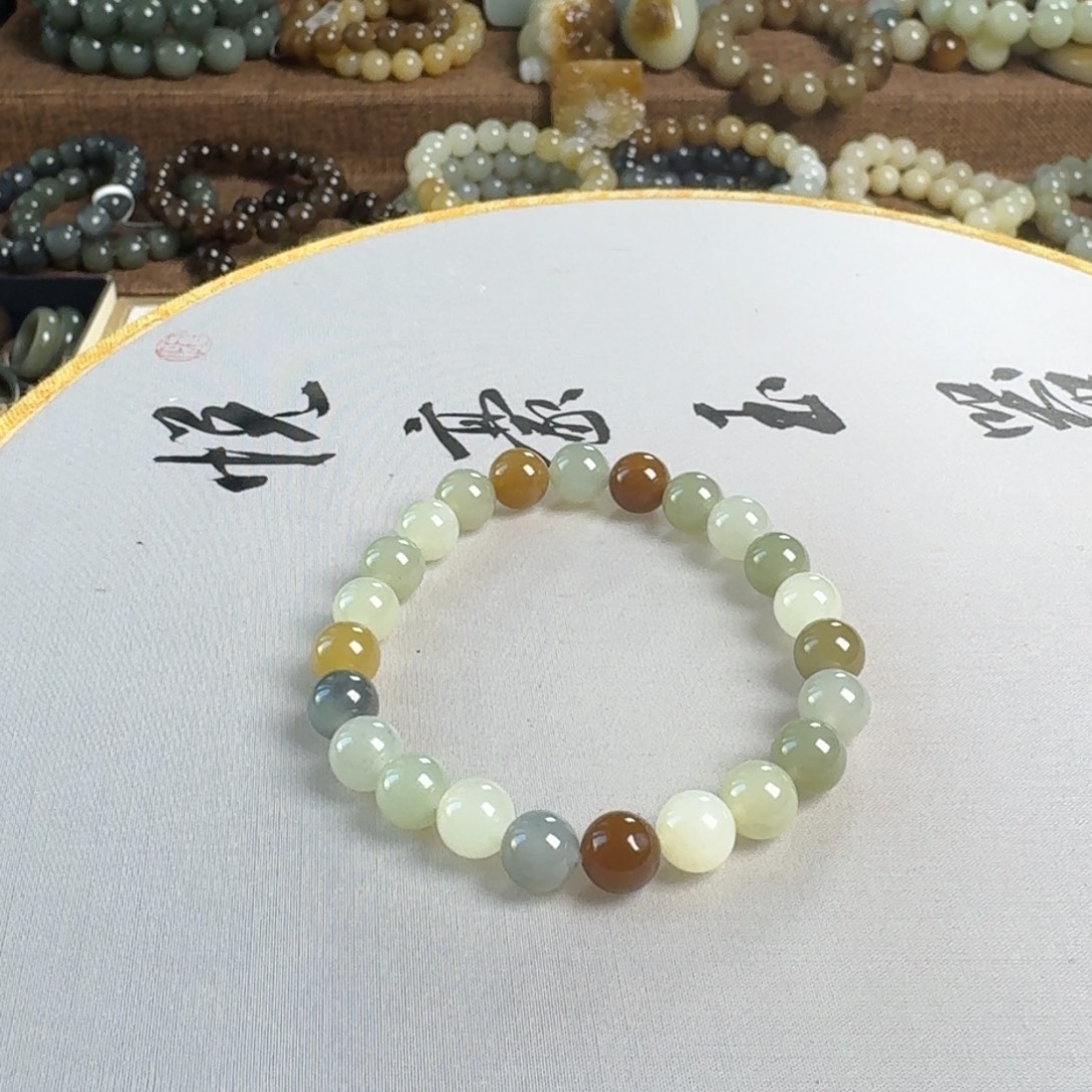 和田玉未镶嵌手链