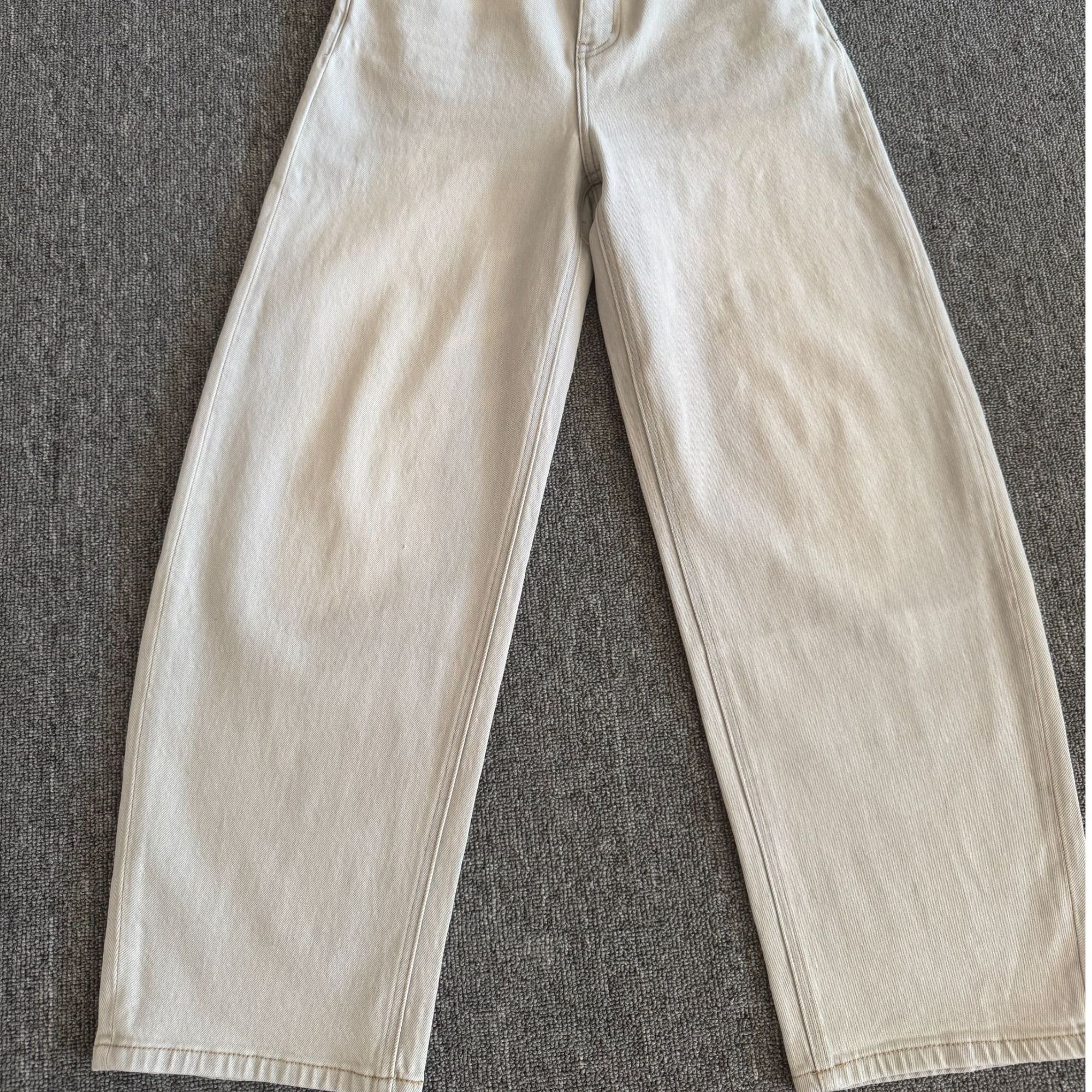 2025年女式新款十二平方微弹老爹镰刀裤