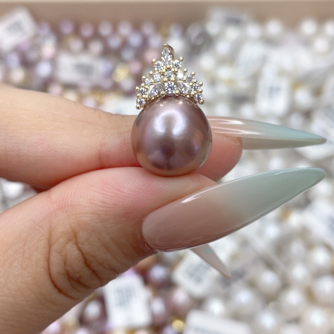 淡水珍珠未镶嵌吊坠(赠链)