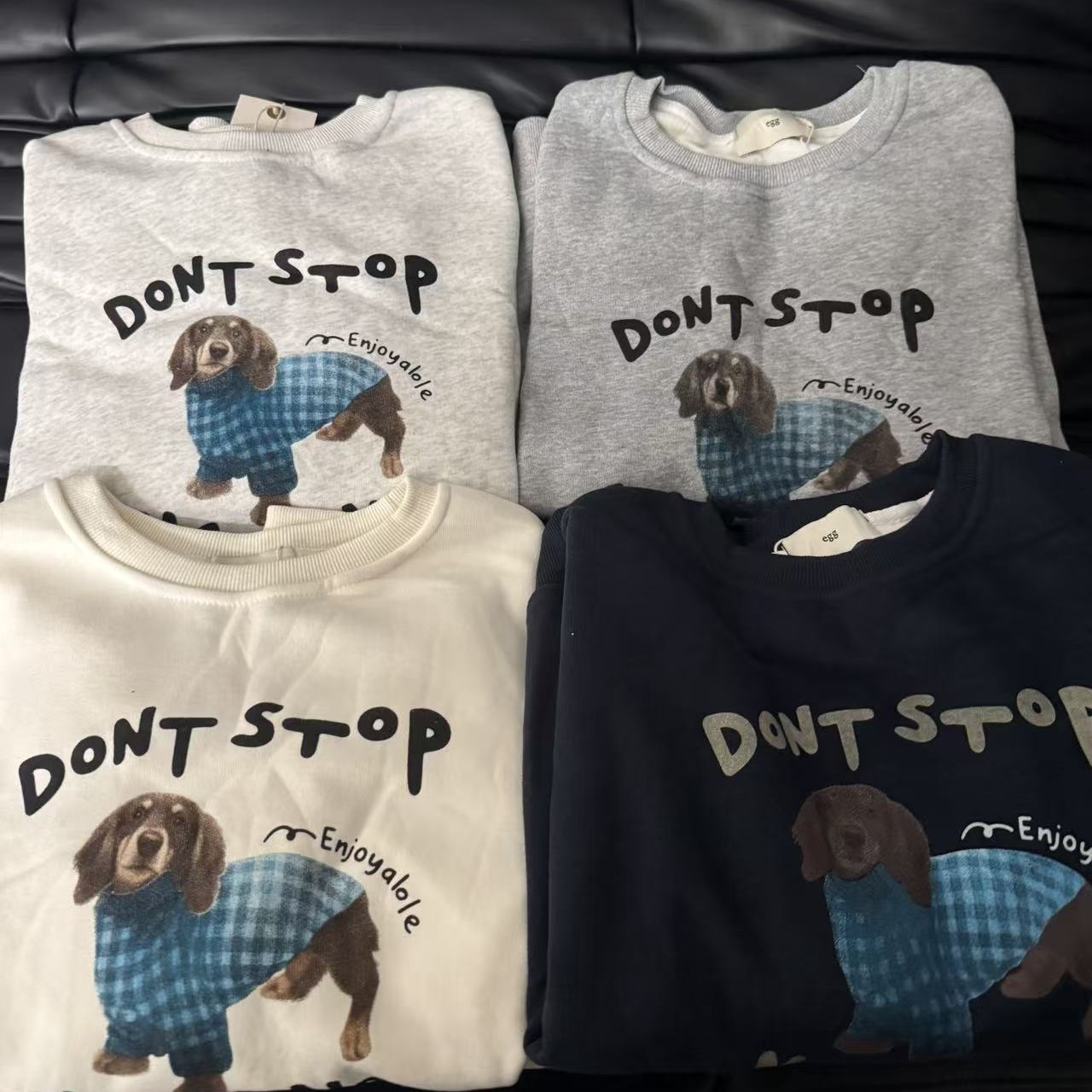 小狼狗加绒圆领卫衣