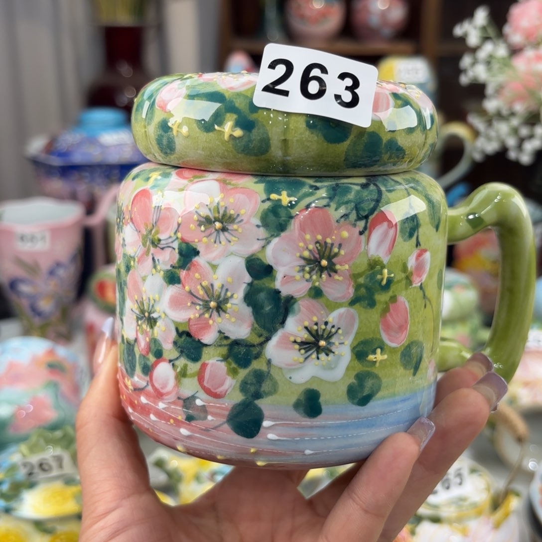 瓷片景德镇手绘高温釉下彩陶瓷茶具