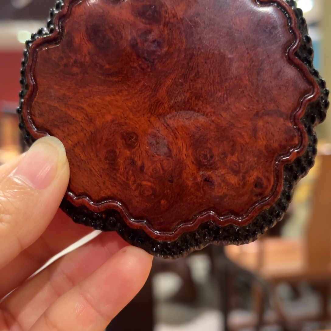 乌木类成套家具缅花瘤疤杯垫