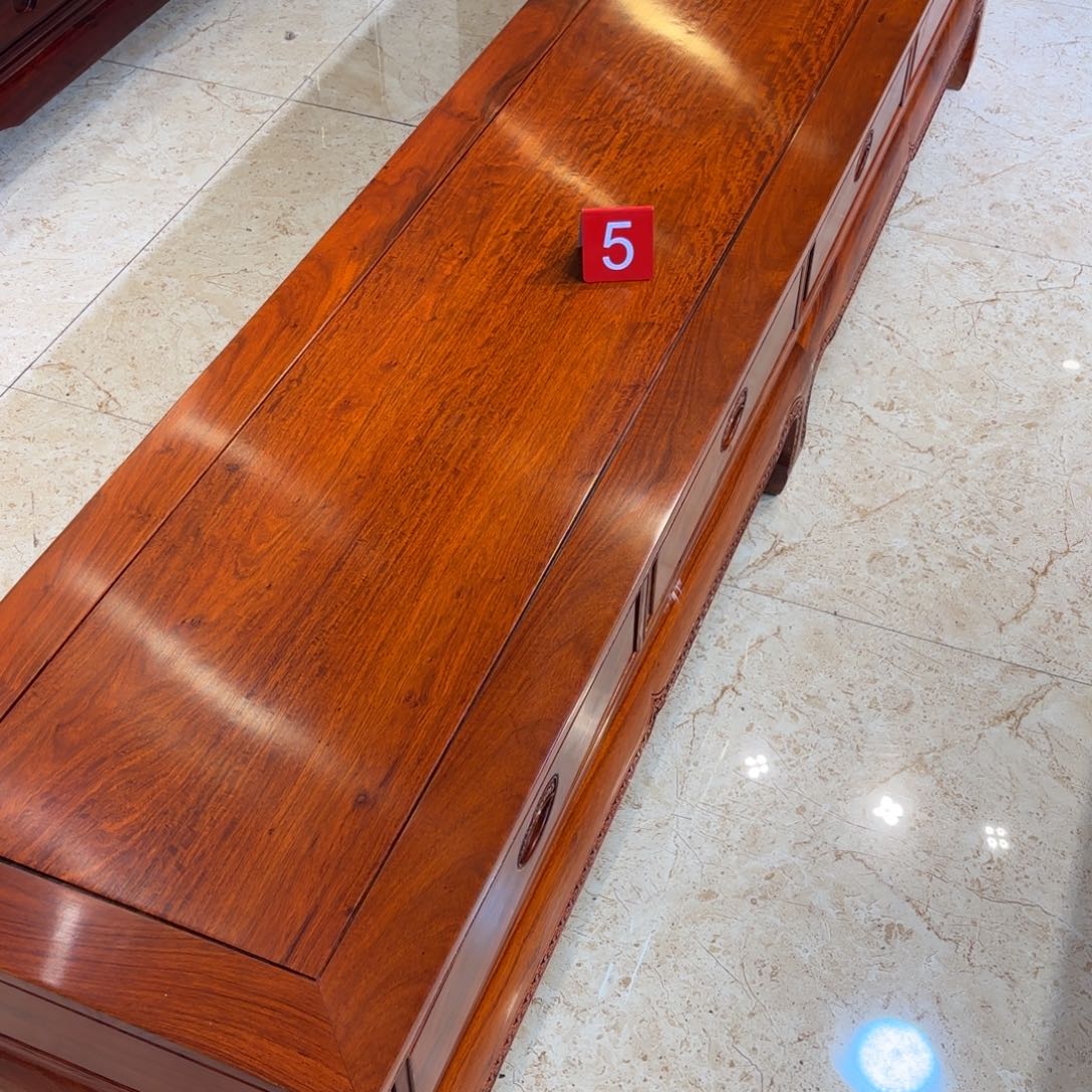 你***！花梨木类柜类家具5号刺猬紫檀电视柜一物一拍