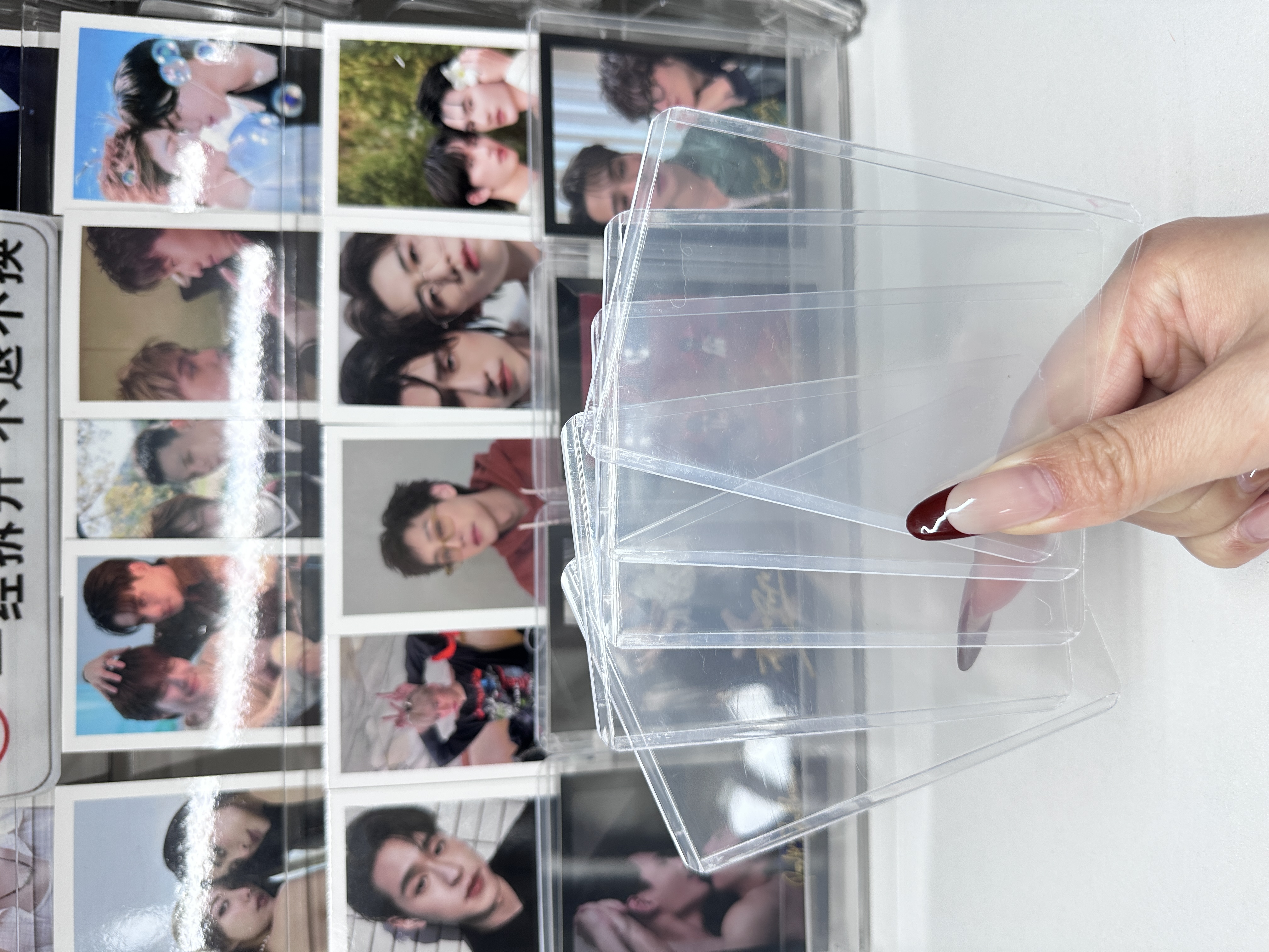 本店撕拉片拍立得照片适用透明保护卡膜/卡套