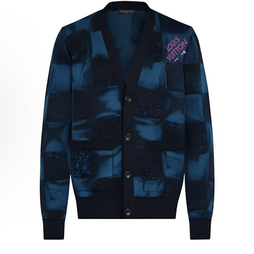 未使用 LouisVuitton/路易威登 FW21提花长袖开衫 L码 md1652