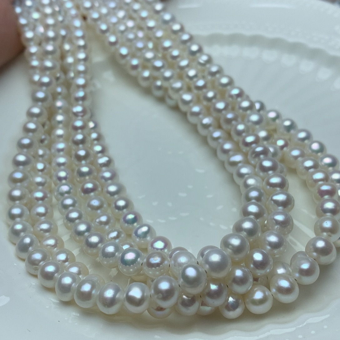 淡水珍珠5-6未镶嵌a133项链