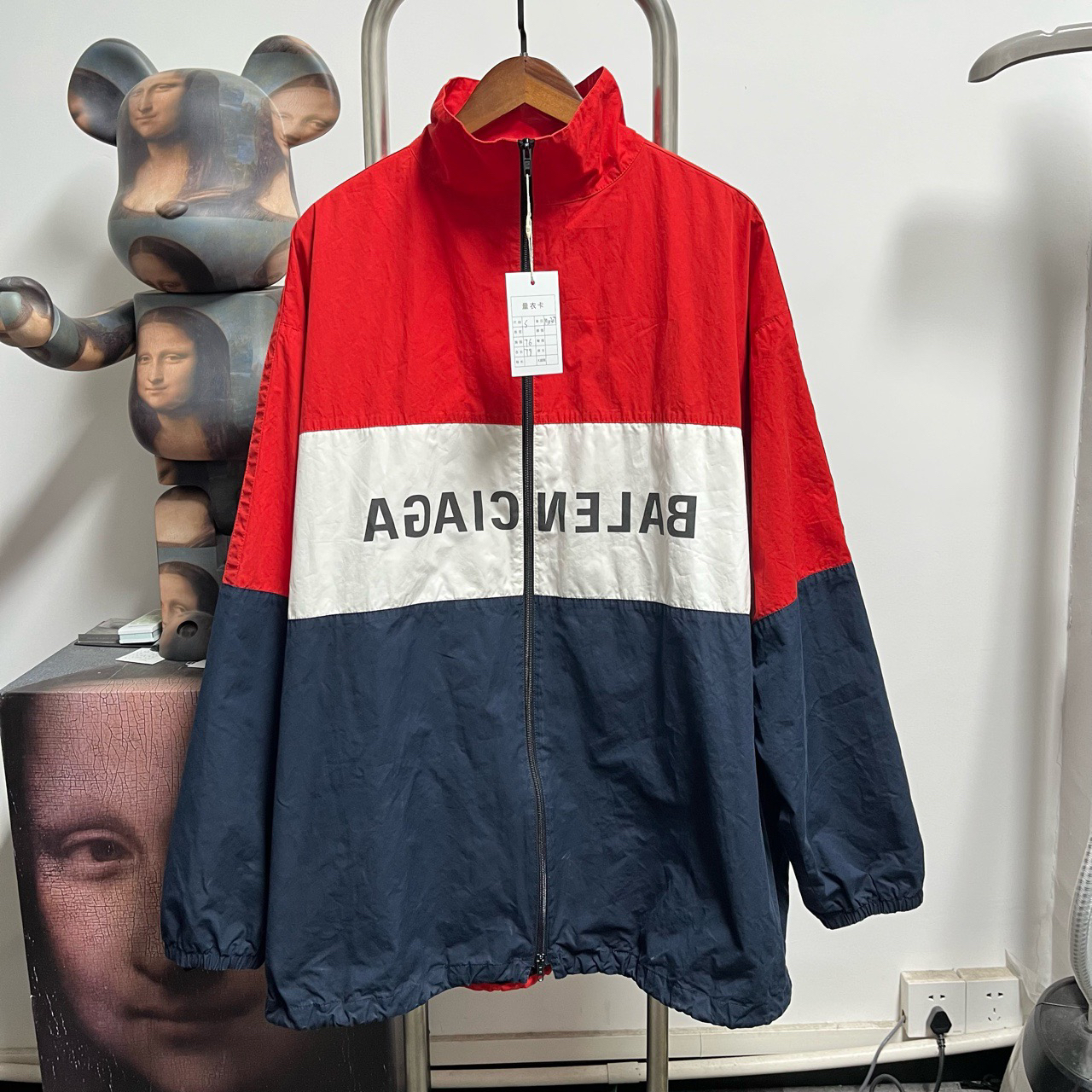 99新 Balenciaga/巴黎世家 拼接冲锋衣M0307尺码：S衣长78胸围76