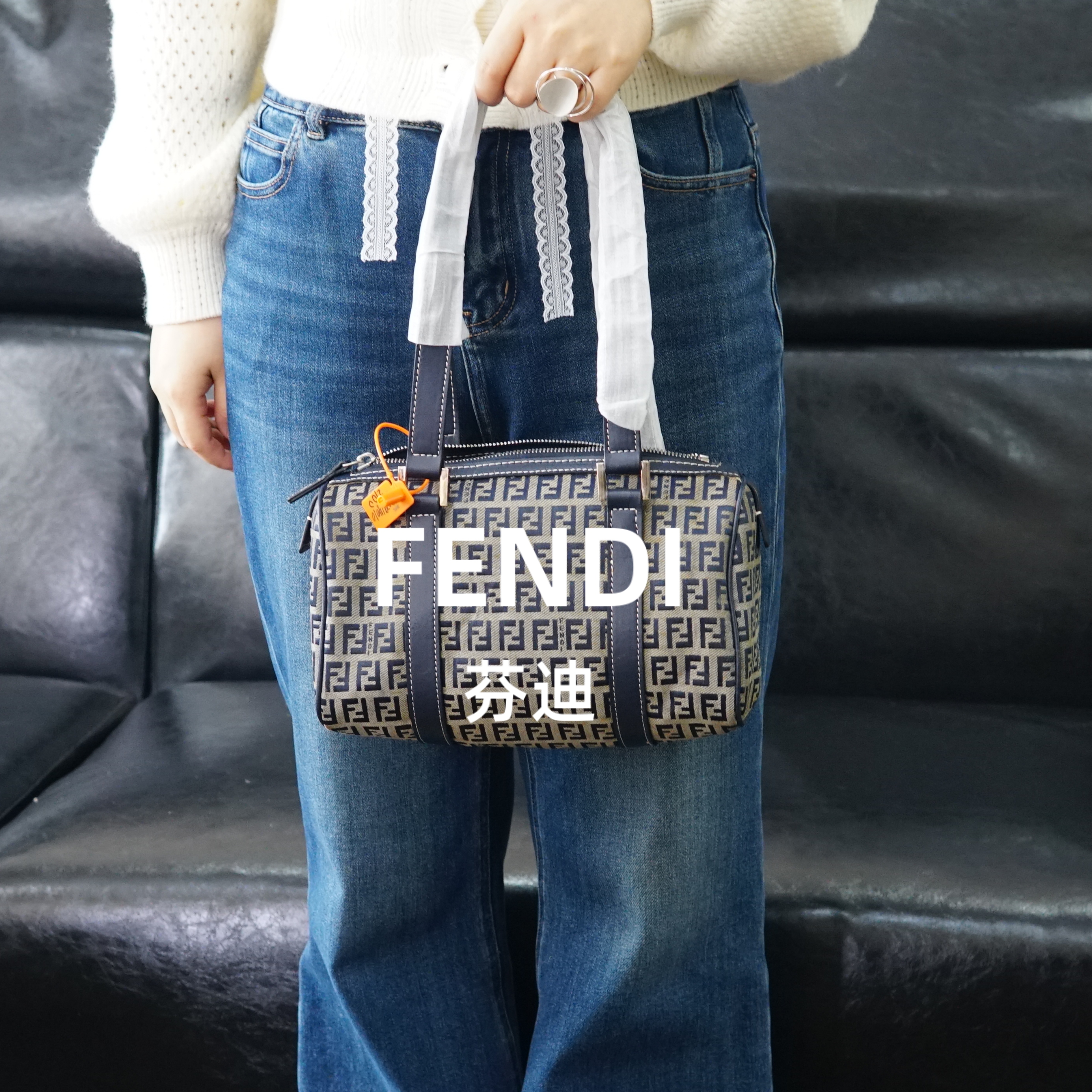 95新 FENDI/芬迪 老花单肩包/HD02914010/4010