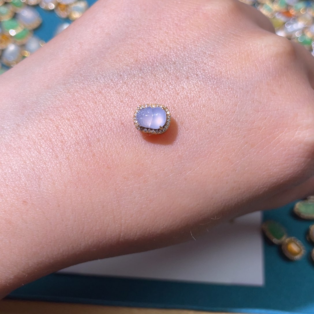 翡翠颈饰18K金镶嵌❤️***