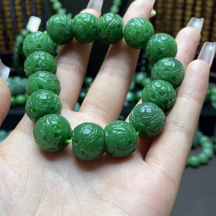 和田玉手串未镶嵌