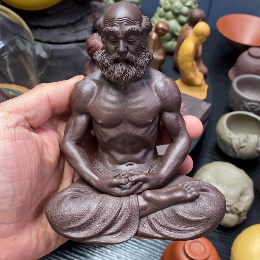 【闪购商品】紫砂茶宠禅定达摩 郭栋