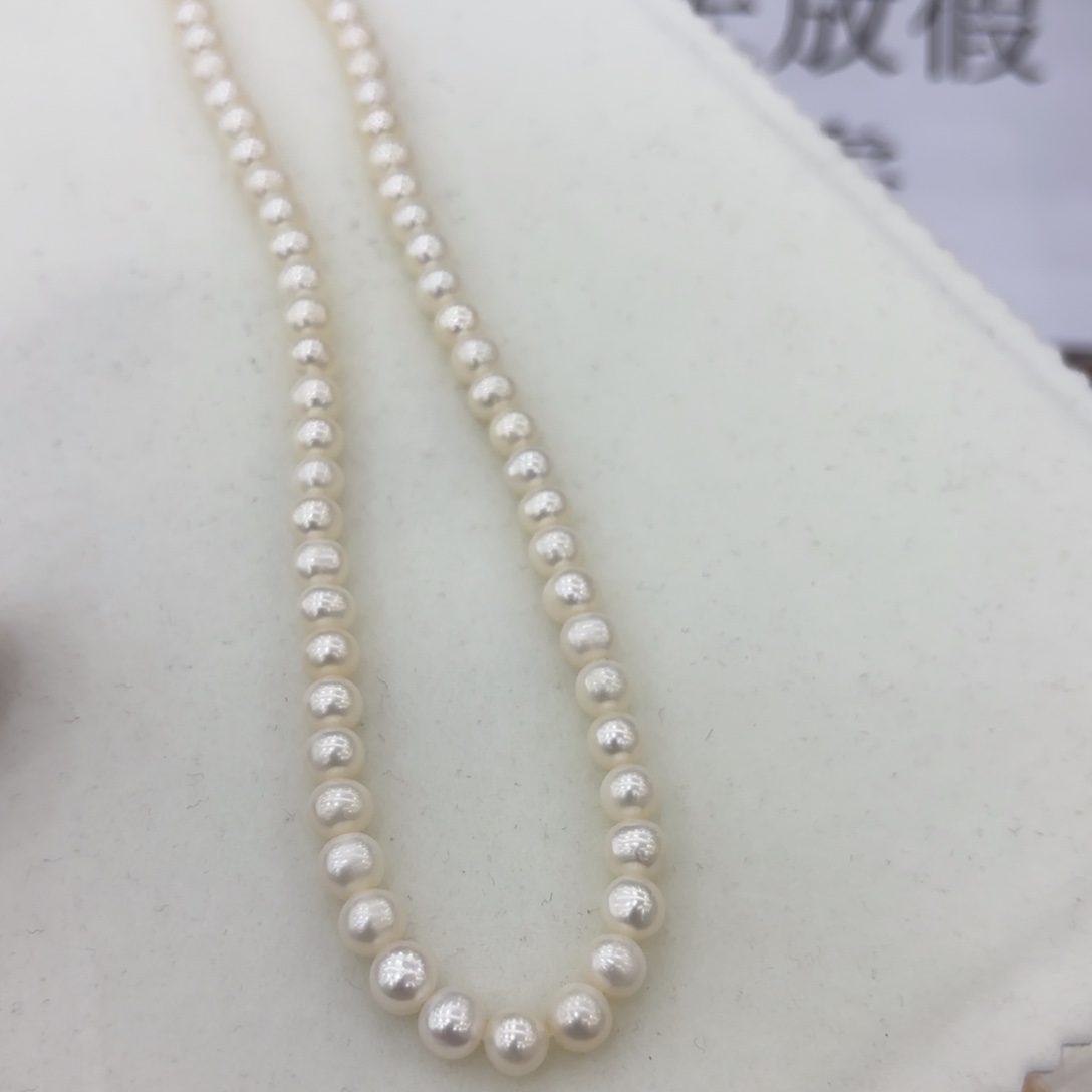 淡水珍珠颈饰银S925镶嵌701