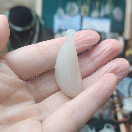 和田玉未镶嵌挂件