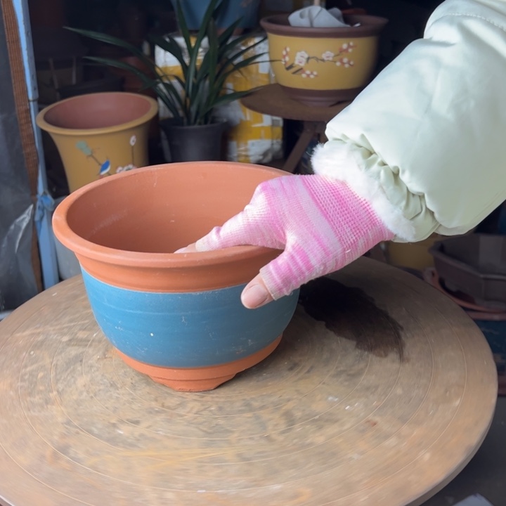 紫砂宜兴紫砂花盆