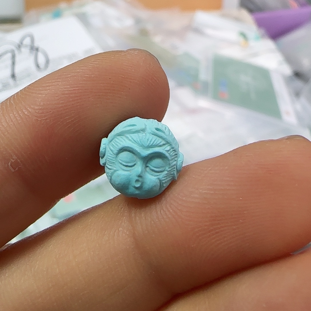 绿松石珠宝半成品未镶嵌