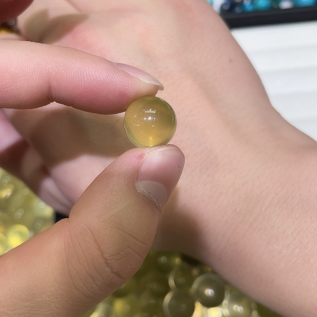 发晶珠宝半成品未镶嵌幸**?打孔，不退不换