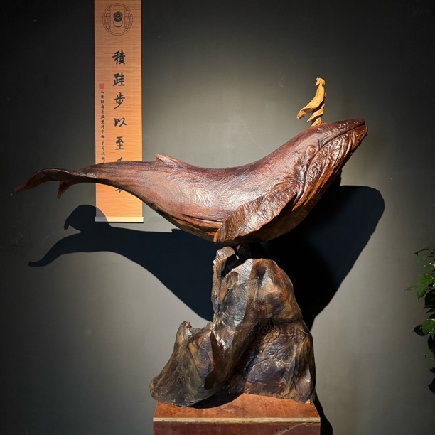 【庄子·逍遥游】非遗手作摆件国大师张利梓老师证书客厅艺术收藏