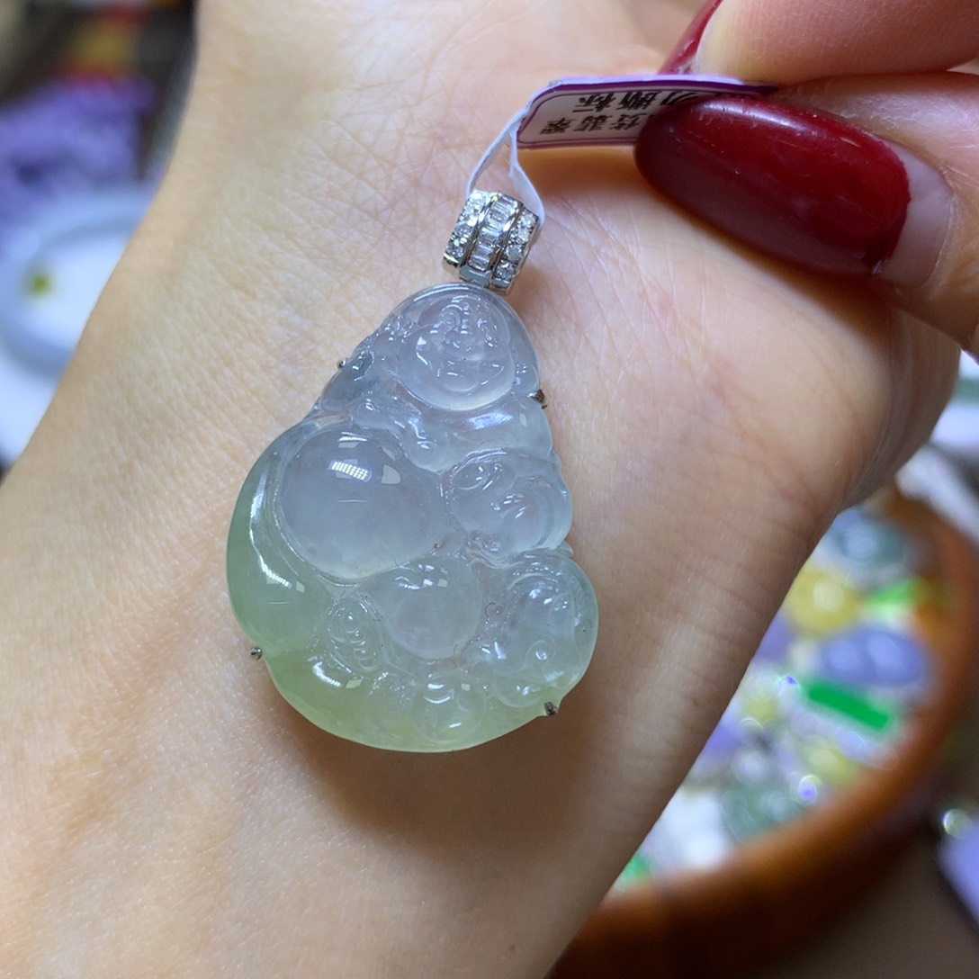 【闪购商品】翡翠颈饰18K金镶嵌翡翠